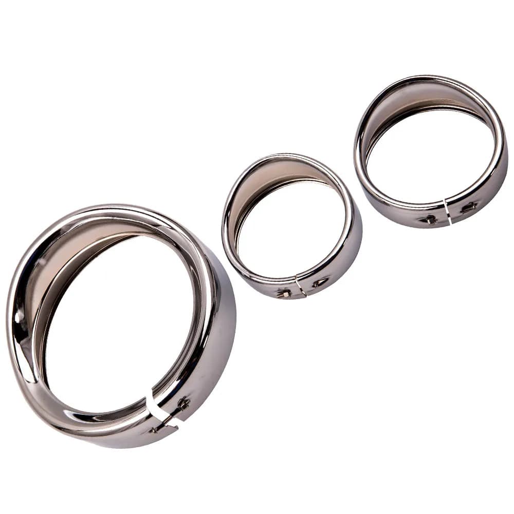 Anello di rivestimento del faro da 7 pollici e anello di rivestimento della fendinebbia da 4 1/2 '' per Harley FLD 2012-16