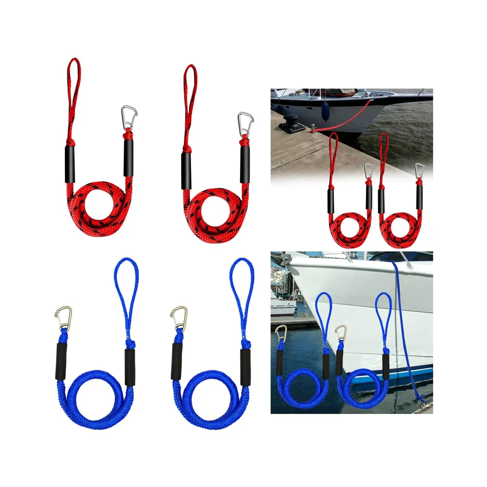 Corda elastica per ormeggio per barche, corda elastica per banchina bungee marina, corda di ancoraggio galleggiante per accessori per banchina per barche