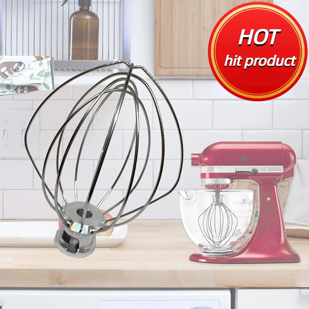 K45WWW Stainless Steel Wire Spool Spare Accessories for Mixer with KitchenAid 4.5-5QT Bowl Support