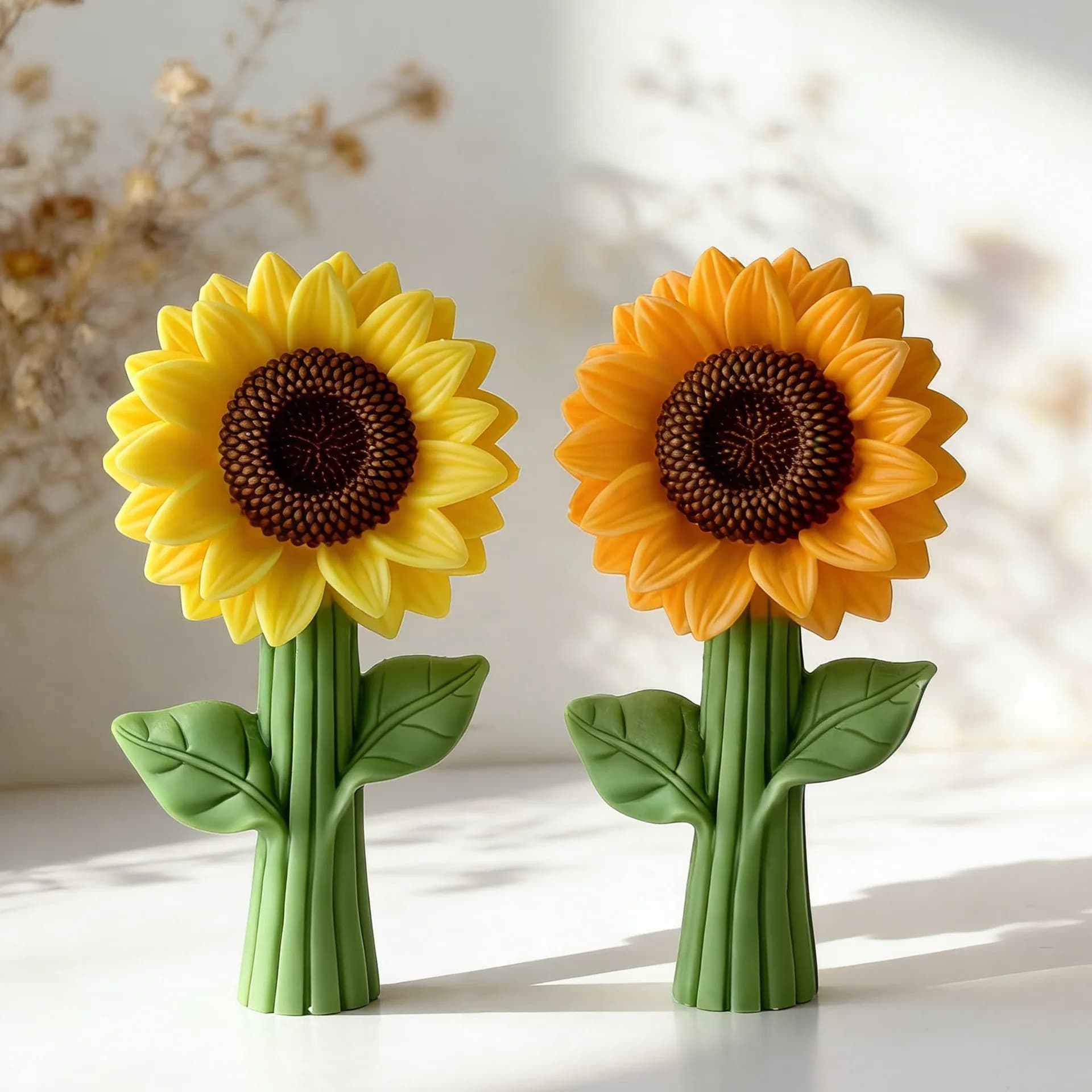 Stampo in Silicone a Forma di Girasole Fai-da-Te per Candele Aromatiche, Gesso, Resina, Decorazioni Floreali, Cioccolato, Caramelle e Utensili da Forno