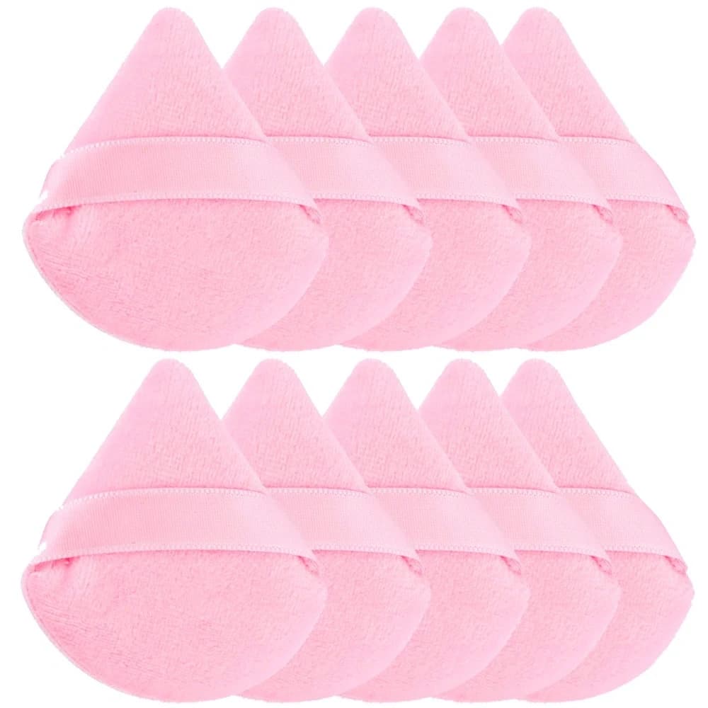 1/2/3/6 Pieces Spugnette Triangolari in Velvet for Makeup Face and Eyes, Reusable Cosmetic Tool, Mini Spugnette Washable for Cypria