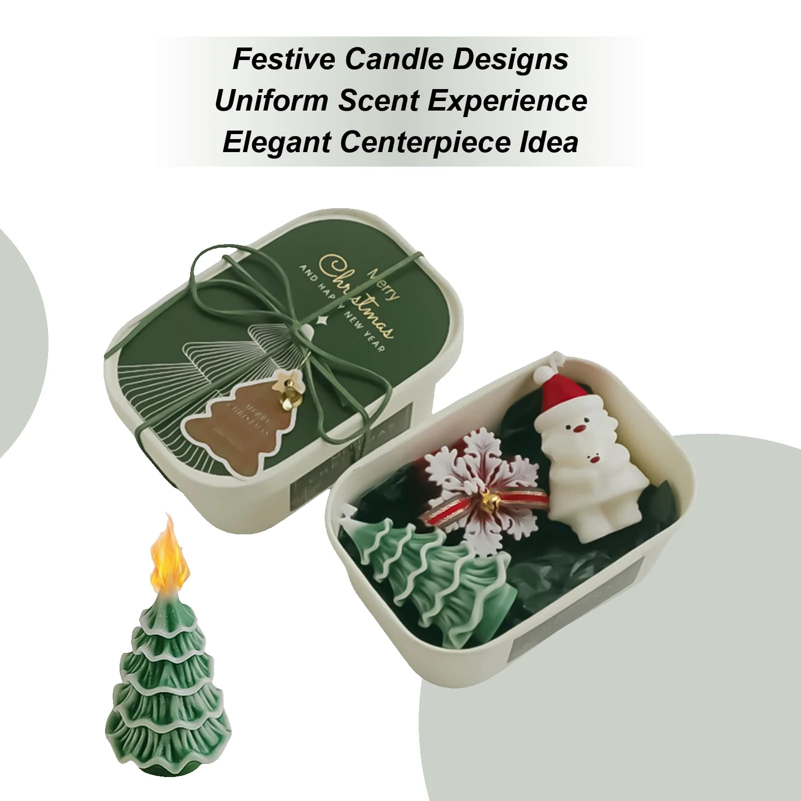 Scented candles Aromatherapy decoration set Christmas tree wax candles for mother Family Birthday Autumn Home Valentine's Day holidays