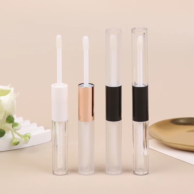 Vacuum Hose for Double Head Mascara with Applicator, Fai-da-Te Container for Eyeliner, Polished Lip, Cosmetic Eyeliner Pack