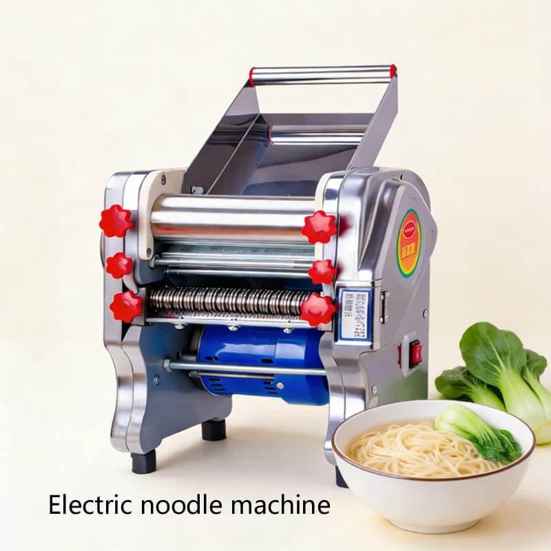 Macchina Elettrica per Pasta, Pressa per Noodle in Acciaio Inox per Uso Domestico e Commerciale, Macchina per Spaghetti