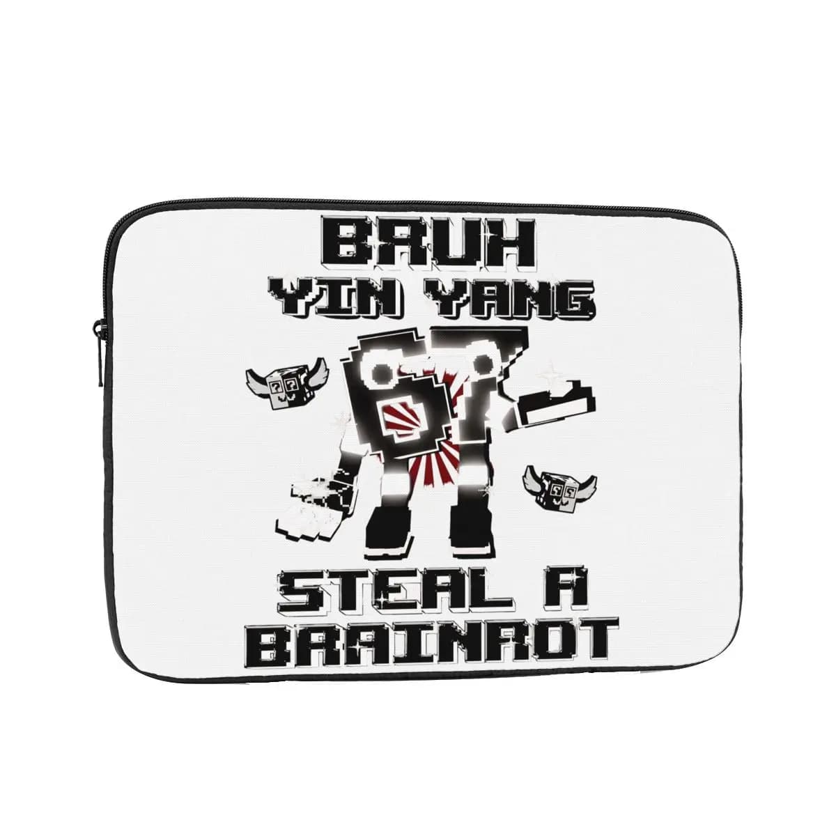 Bruh Yin Yang 67 Six Seven 6-7 Divertente Brainrot Ruba A Brainrot Custodia per laptop Custodia per notebook Custodia antiurto