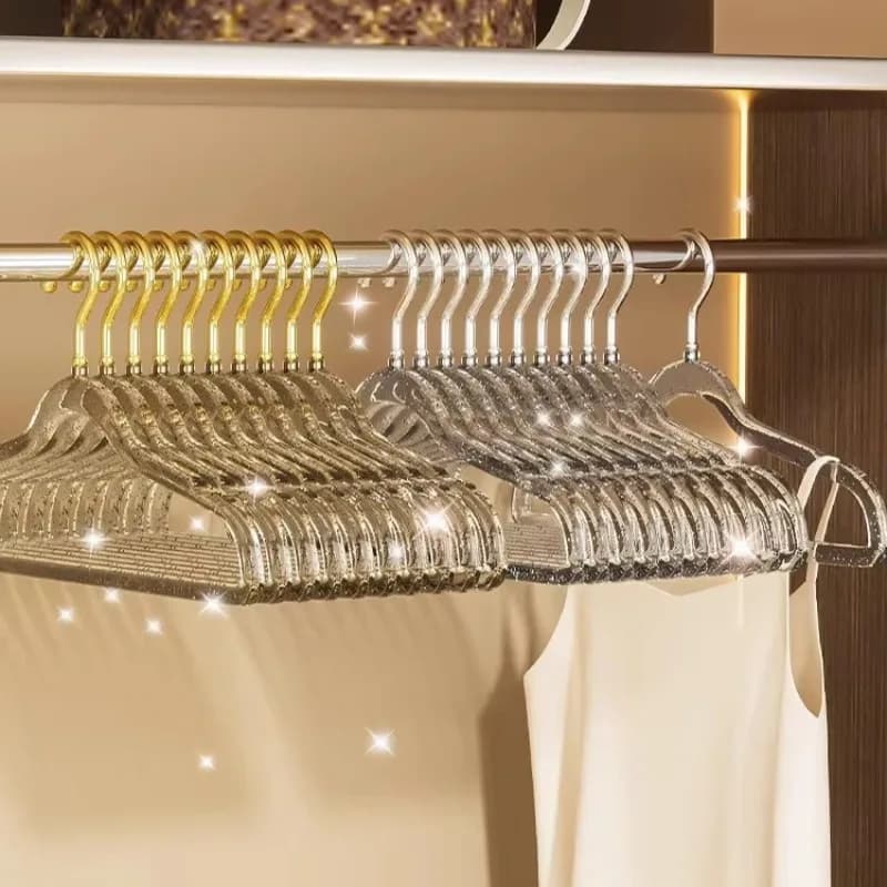 Crystalline acrylic hanger: anti-slip/no trace luxury organizer, viral elegant display for home and closet