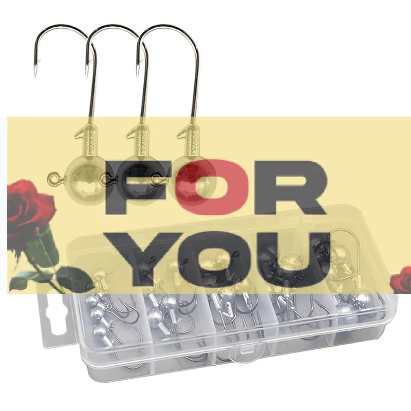 Transparent Fishing Equipment Box with 5 Parts, Container for baits, hooks and fishing accessories