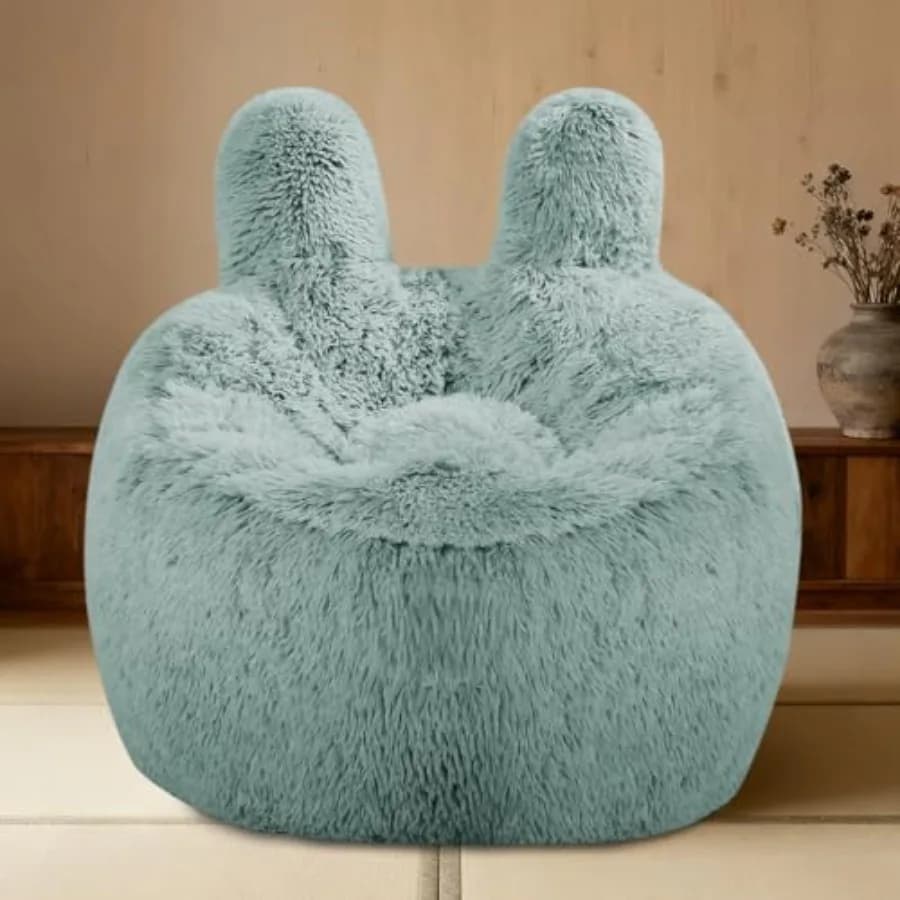 Poltrona Sacco Morbida con Rivestimento in Pelliccia Sintetica, 2.5FT, in Memory Foam, per Adolescenti e Divano Ultra Morbido per Soggiorno