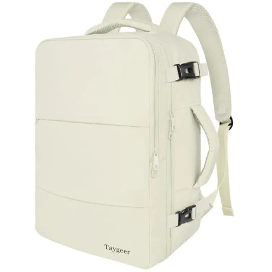 Zaino da viaggio 17 pollici per laptop, da donna, approvato per il trasporto aereo, bagaglio a mano 40L, leggero, per lavoro