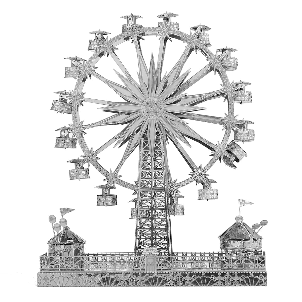 Kit Modelli 3D in Metallo, Puzzle Fai-da-Te Tagliati al Laser, Giocattoli Educativi per Bambini, Artigianato da Costruire
