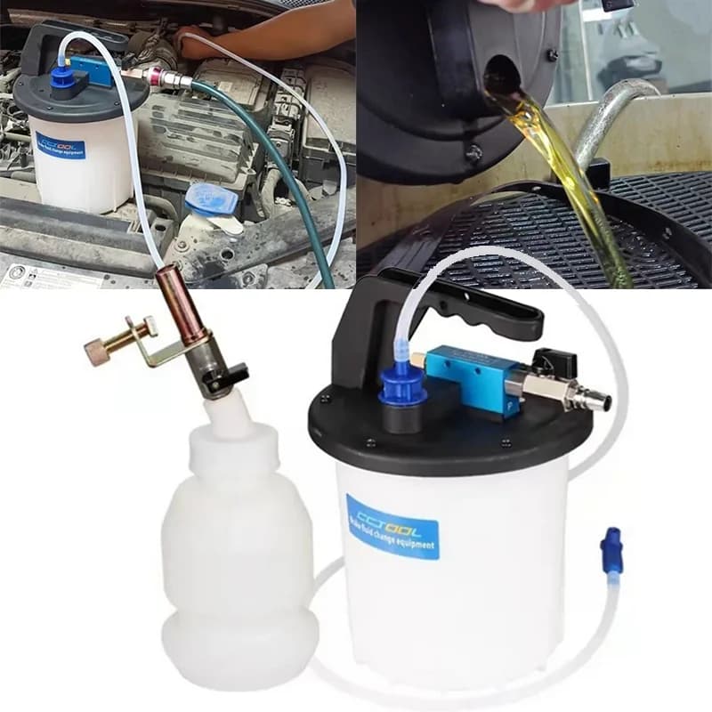 3L + 1L Kit di spurgo dei freni per auto Dispositivo di grande capacità Pompa per scambiatore di olio Strumenti di pompaggio dei freni per auto Attrezzatura per la sostituzione del fluido dell'olio