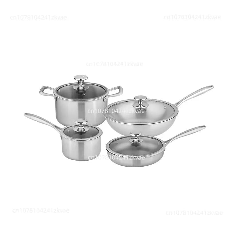 Pentola da 30 cm/28 cm, padella, padella, non rivestita e non facile da attaccare