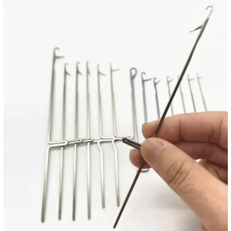 Latch Crochet Hook Small Tongue Knitting Needle for Sweater Repair Darning Hand Sewing Tool