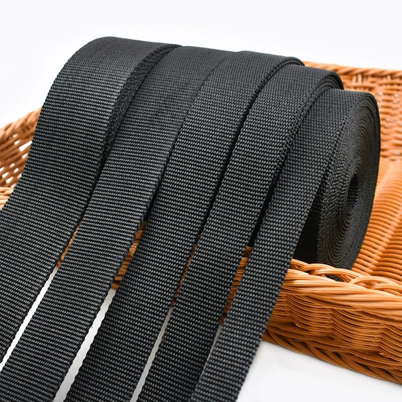 Nastro in nylon spesso 2 mm, 10 m, larghezza 20/25/30/38/50 mm, per zaini, collari per cani, nastri per bagagli, bordature, cinghie da cucito