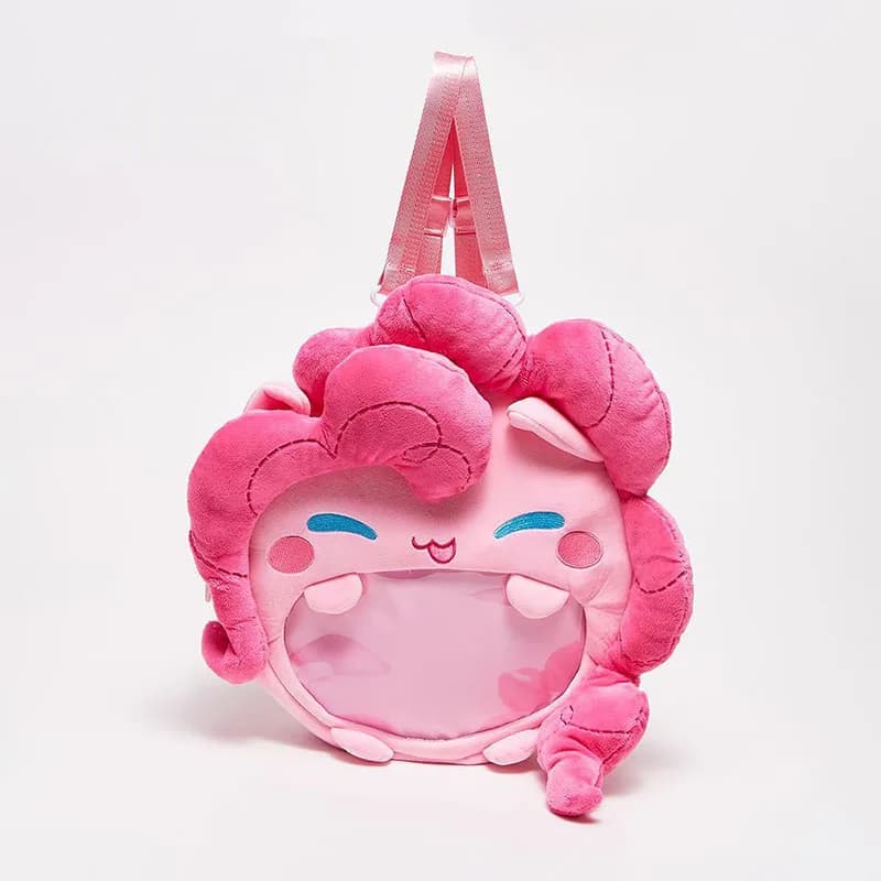 My Little Pony Pinkie Pie Ita Bag Kawaii Anime Zaino Trasparente Borsa a Tracolla Carina per Ragazze Cosplay Accessori Anime Regali