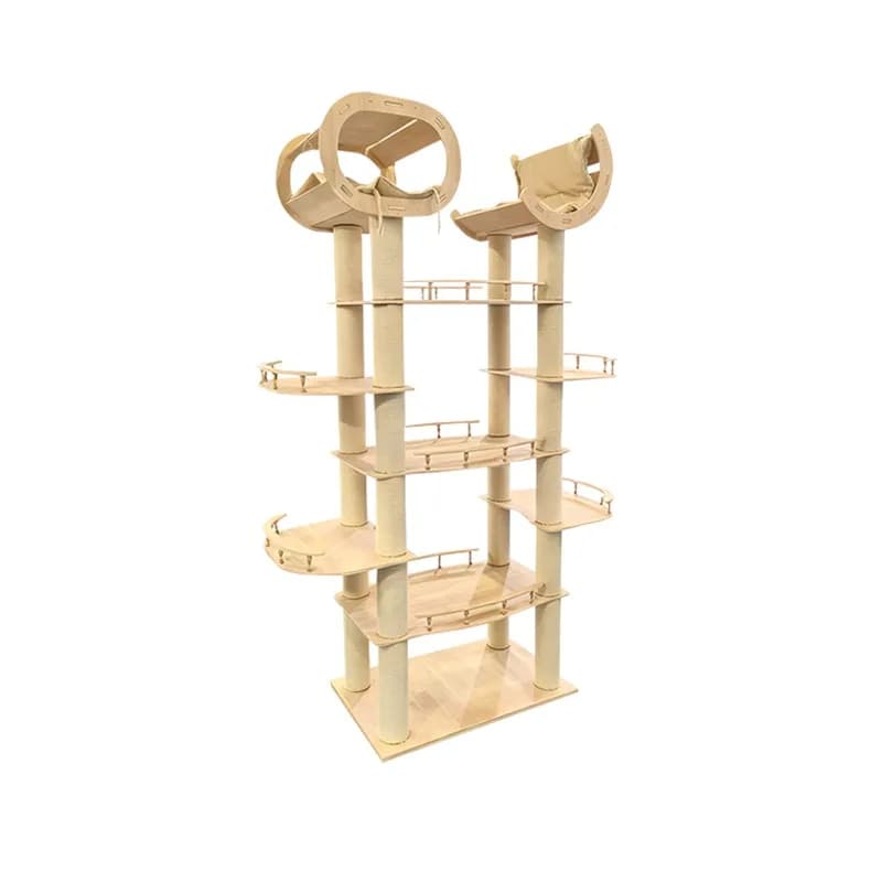 Cat climbing frame cat villa large cat tree integrated Tongtian column cat supplies big cat special cat scratch column