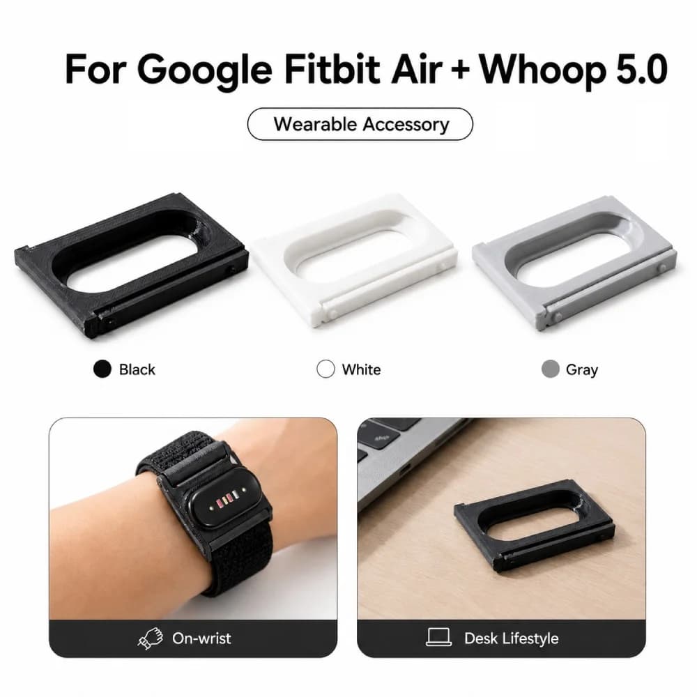Watch Modification Adapter For Fitbit Air For Whoop 5.0 Combo Device Stack Holder Plastic Support Frame Smart Band Accessory