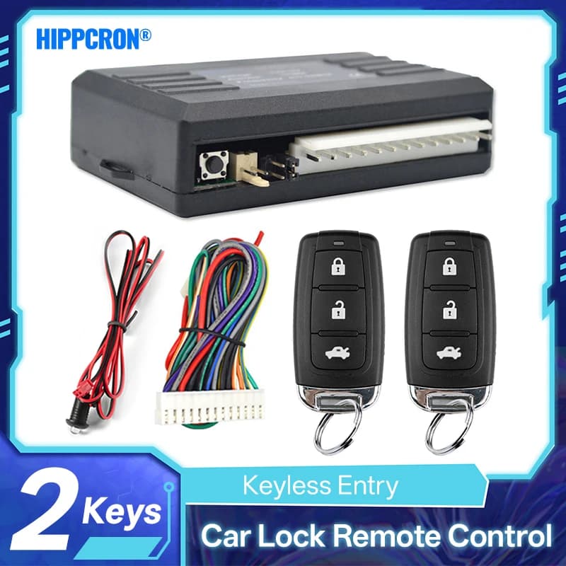 Sistemi di chiusura centralizzata per allarme auto Hippcron Kit centrale remoto automatico Serratura per porta APP senza chiave con sistema di ingresso con telecomando