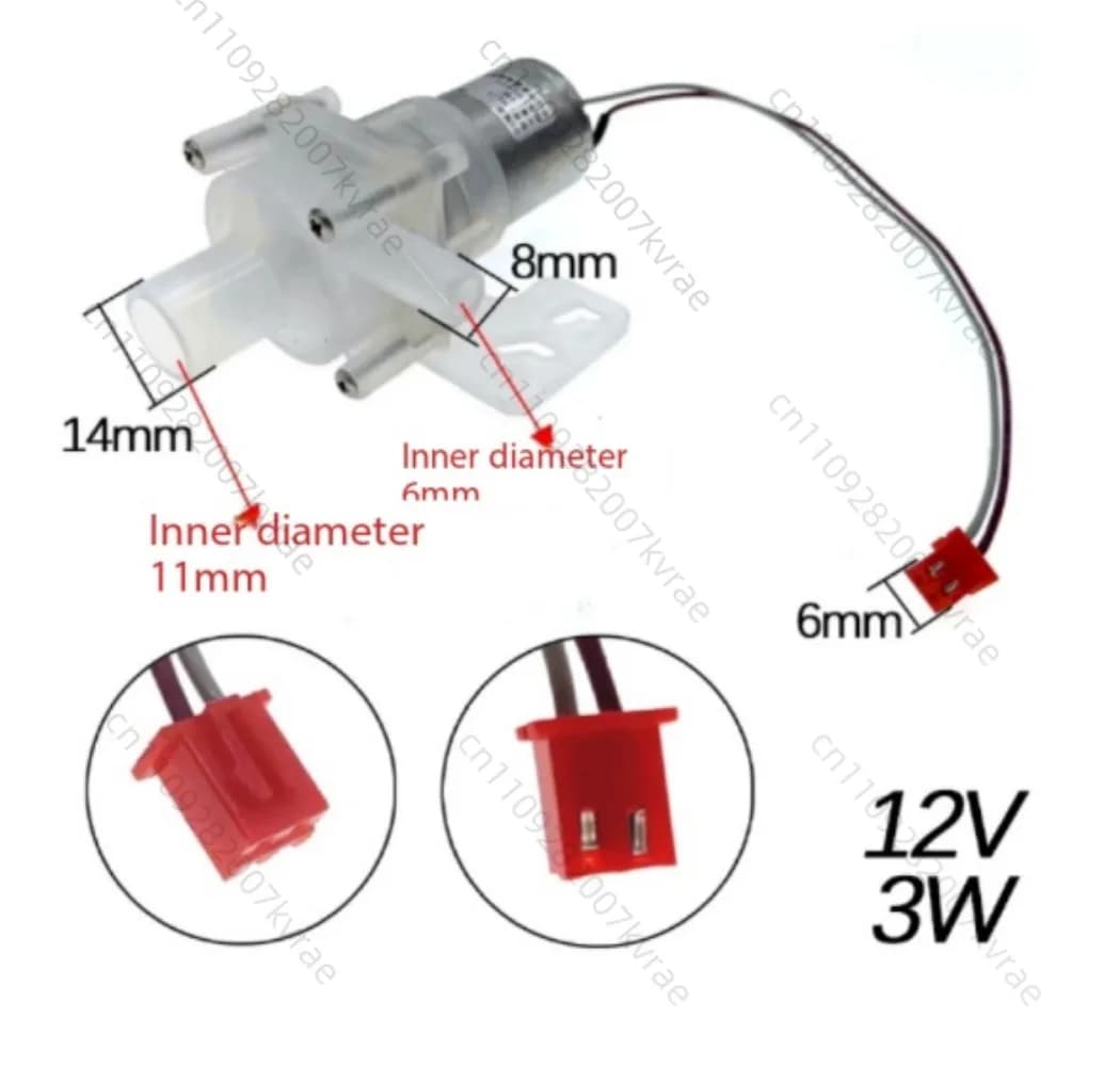 Pompa di aspirazione per accessori per bottiglie d'acqua elettriche, motore HL-1 3W, dispenser d'acqua per bollitore DC8-12V