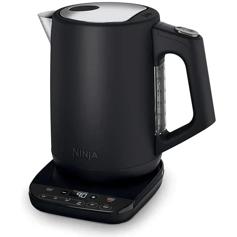 Stainless steel electric kettle with 6-speed temperature control, 1.7L, 3000W