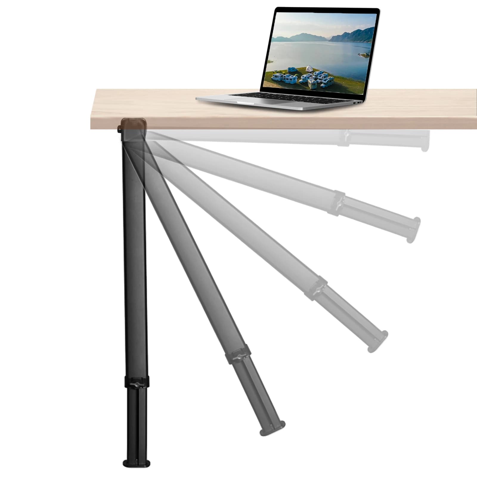 RV Table Leg Adjustable Height 54-93cm Folding Furniture Leg Heavy Duty Support Marine Camper Conversion Caravan Yacht Telescopi