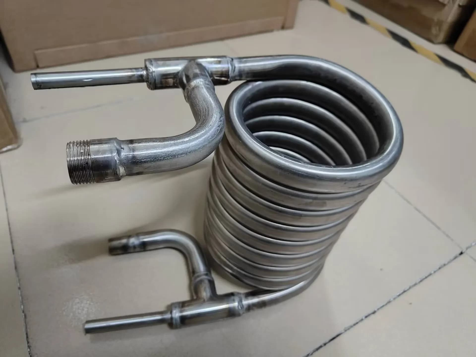 Controcorrente Wort Chiller a Spirale In Acciaio Inox Tubo Refrigeratori Giardino Raccordi Per Tubi Flessibili Homebrew Birra Dispositivo di Raffreddamento controcorrente Wort Chiller