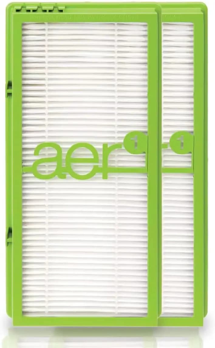 Filtri di ricambio per purificatore d'aria AER1, confezione da 2, filtro HEPA per la rimozione di allergeni, polvere, polline e fumo
