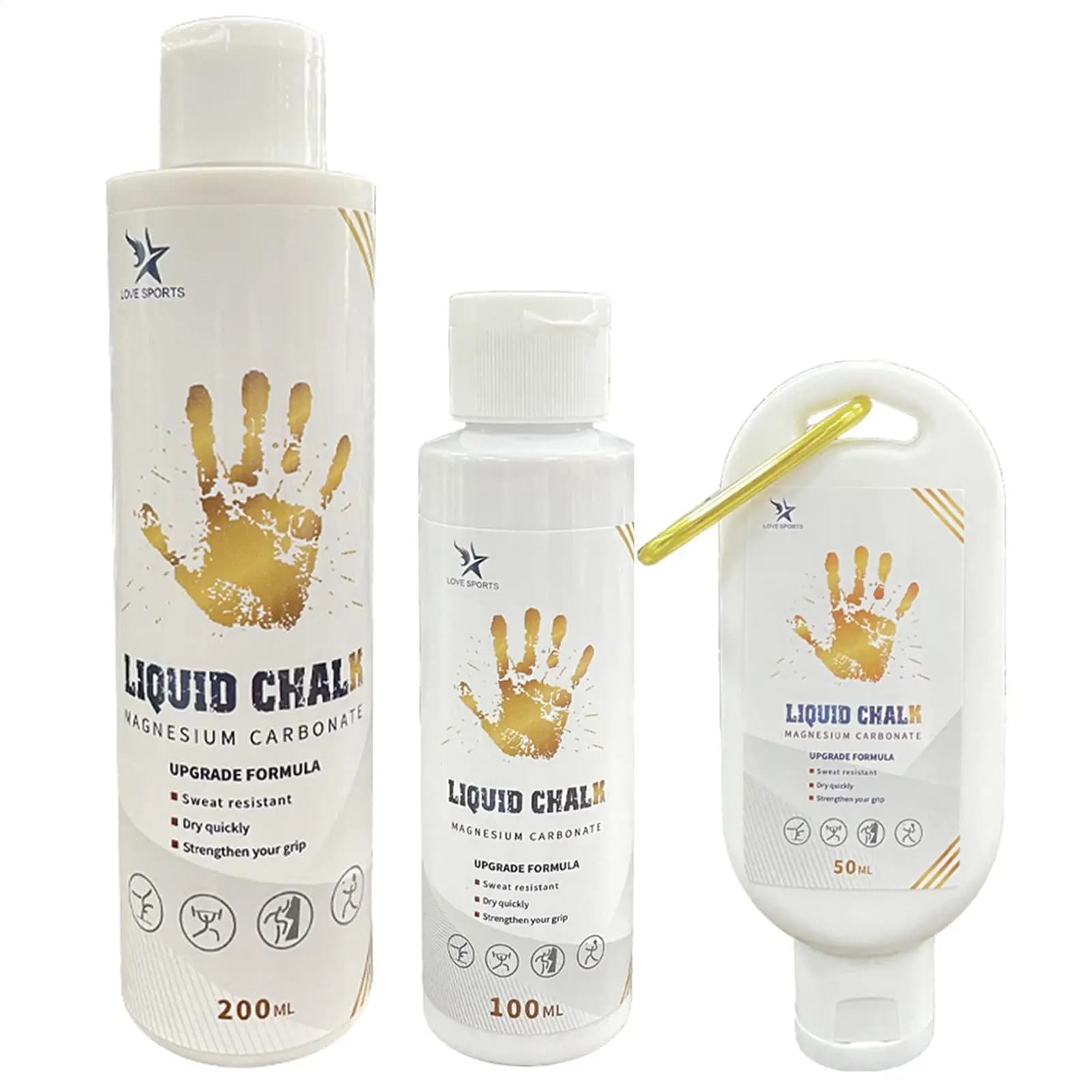 Sports Liquid Magnesium Powder Fitness Lifting Anti Slip Cream Grip Liquid Magnesium Comfortable Feel For Rock Climbing Gym