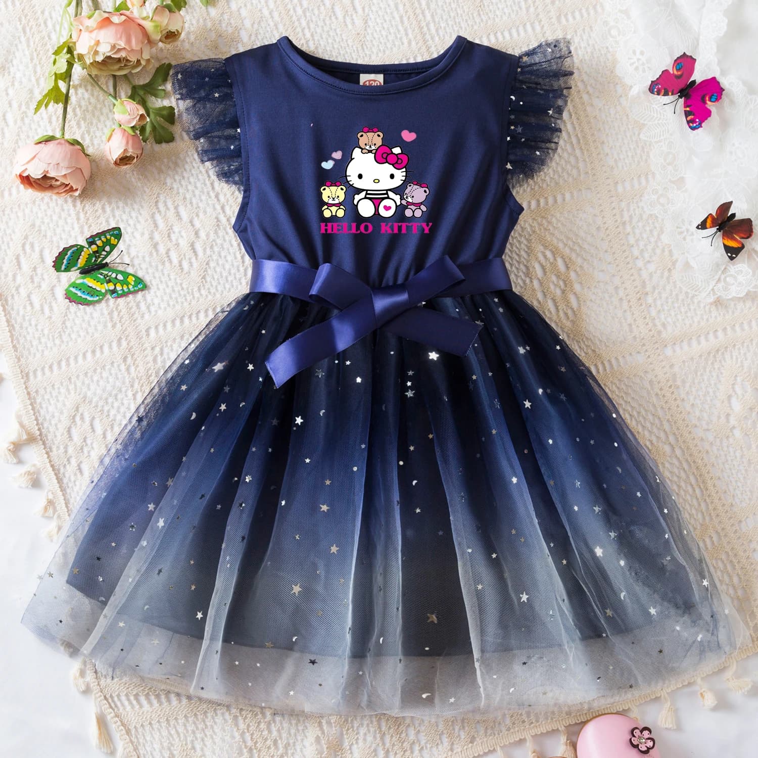 Abito in Tulle da Principessa Bluey per Bambine, Vestito per Feste di Compleanno e Matrimoni, Regalo Ideale per Bambine