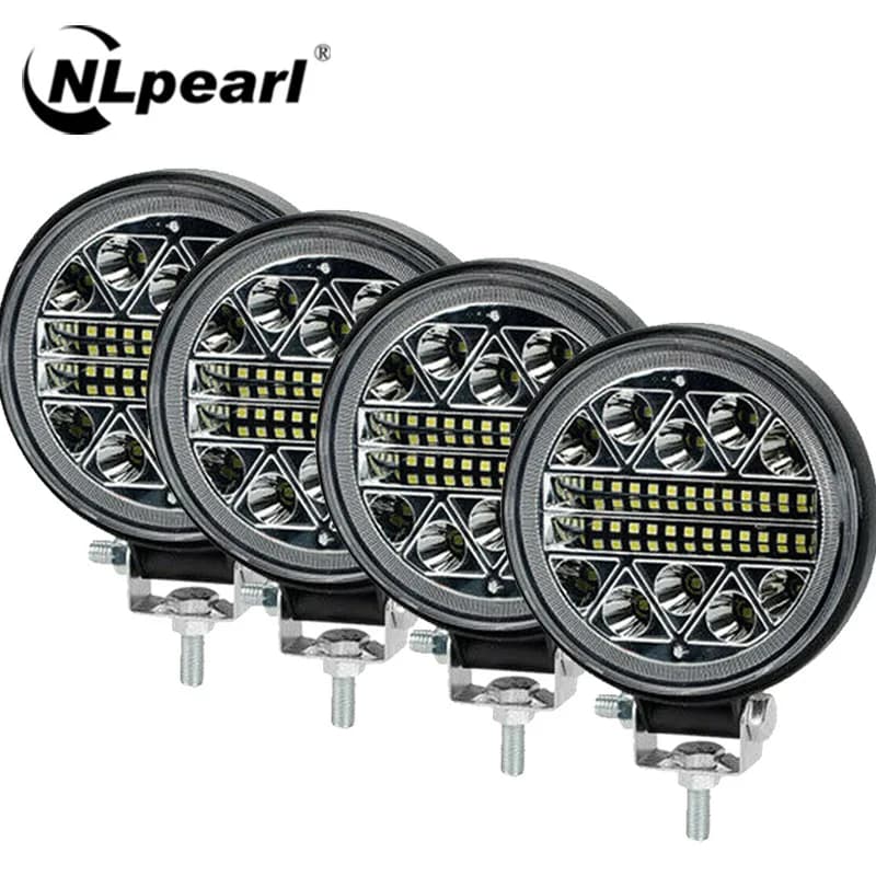 NLpearl 4 "102W Barra LED per auto Luce da lavoro 12V 24V Accessori fuoristrada 4x4 Atv Spot Flood Flash Camion Suv Guida Fendinebbia