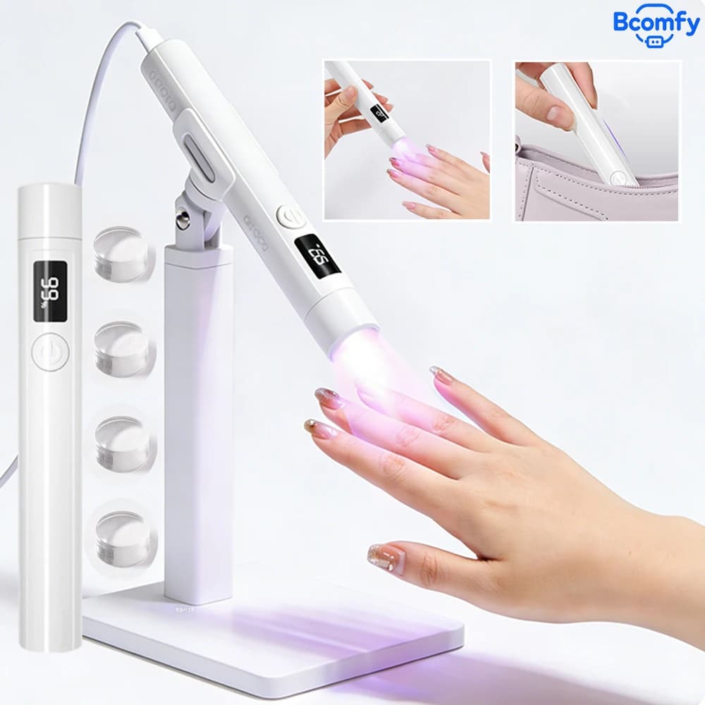Mini Lamp Drying UV LED Folding Polymerizing Lamp for Nail Gel Nail Polish Tool for manicure for fast drying nail art for home salon