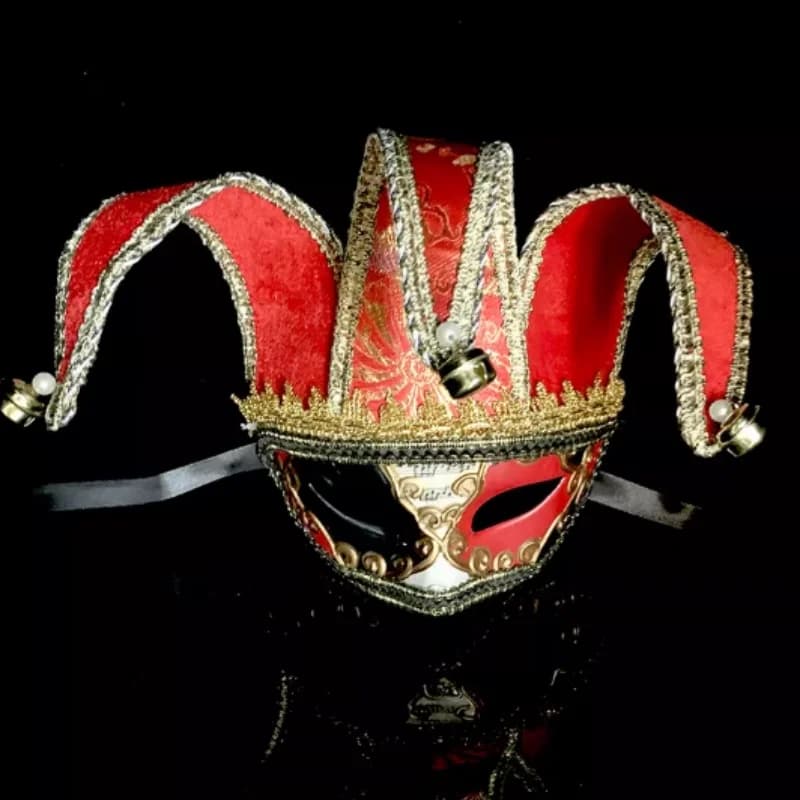 Maschera in Stile Veneziano Unisex per Feste in Maschera, Maschera Classica per Halloween, Carnevale, Dionysia, Travestimento Vintage, Mezza Maschera
