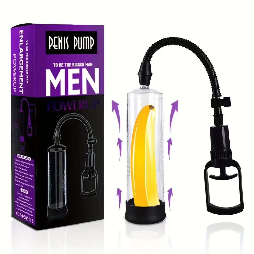 Pompa per pene maschile Ingranditore manuale del pene Miglioramento dell'erezione SexToys per uomo Pompa per vuoto Big Dick Trainer Masturbatore maschile duraturo