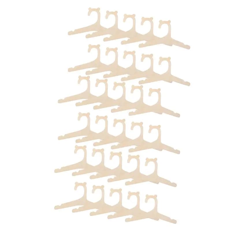 A01F-30 Pcs Wooden Hanger For Baby Clothes Natural Wood Hanger For Baby Clothes Hanger Rack Room Nursery Decor For Kids