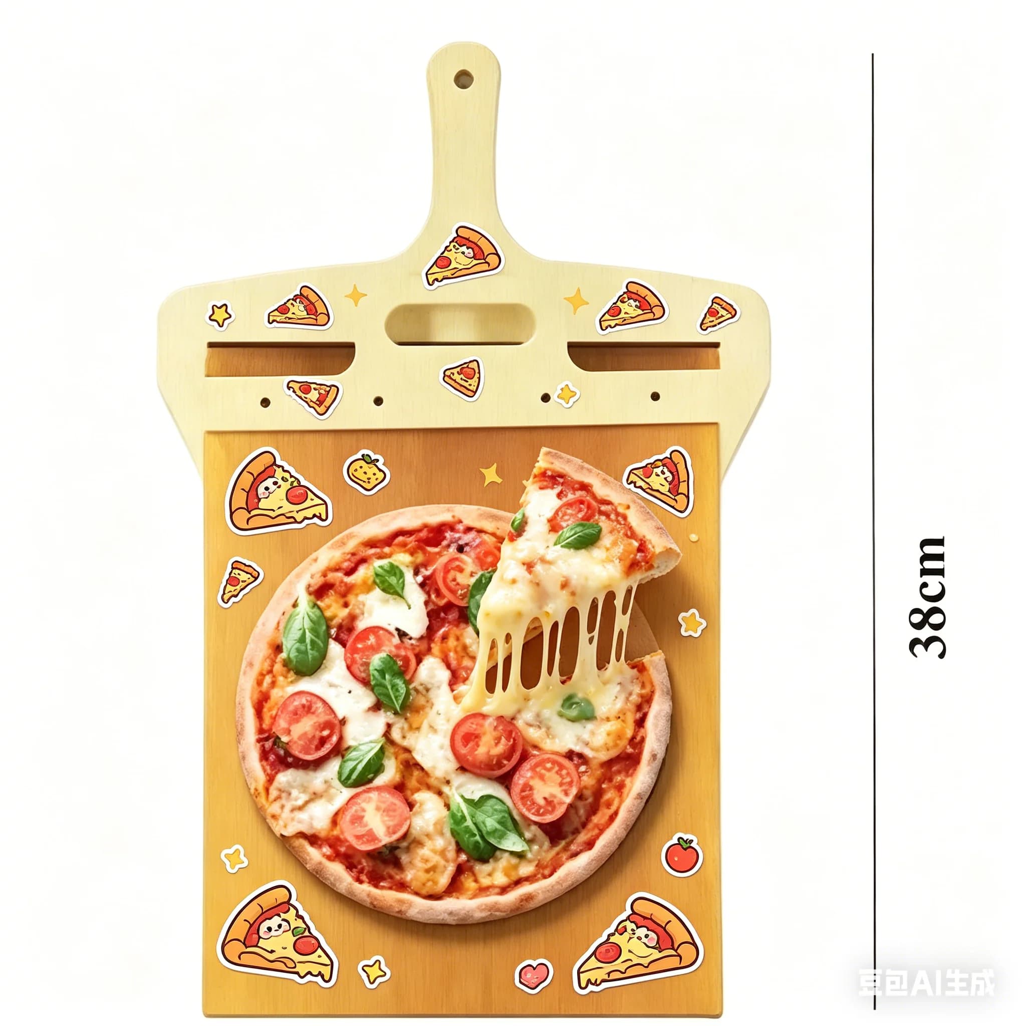 YING Paletta per Pizza Antiaderente Portatile, Spatola da Cucina Scorrevole, Pala Scorrevole in Tessuto Resistente alle Alte Temperature per una Cottura Facile