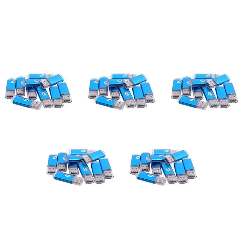 50 X Chiavetta USB 2.0 da 128 MB, Regalo Blu