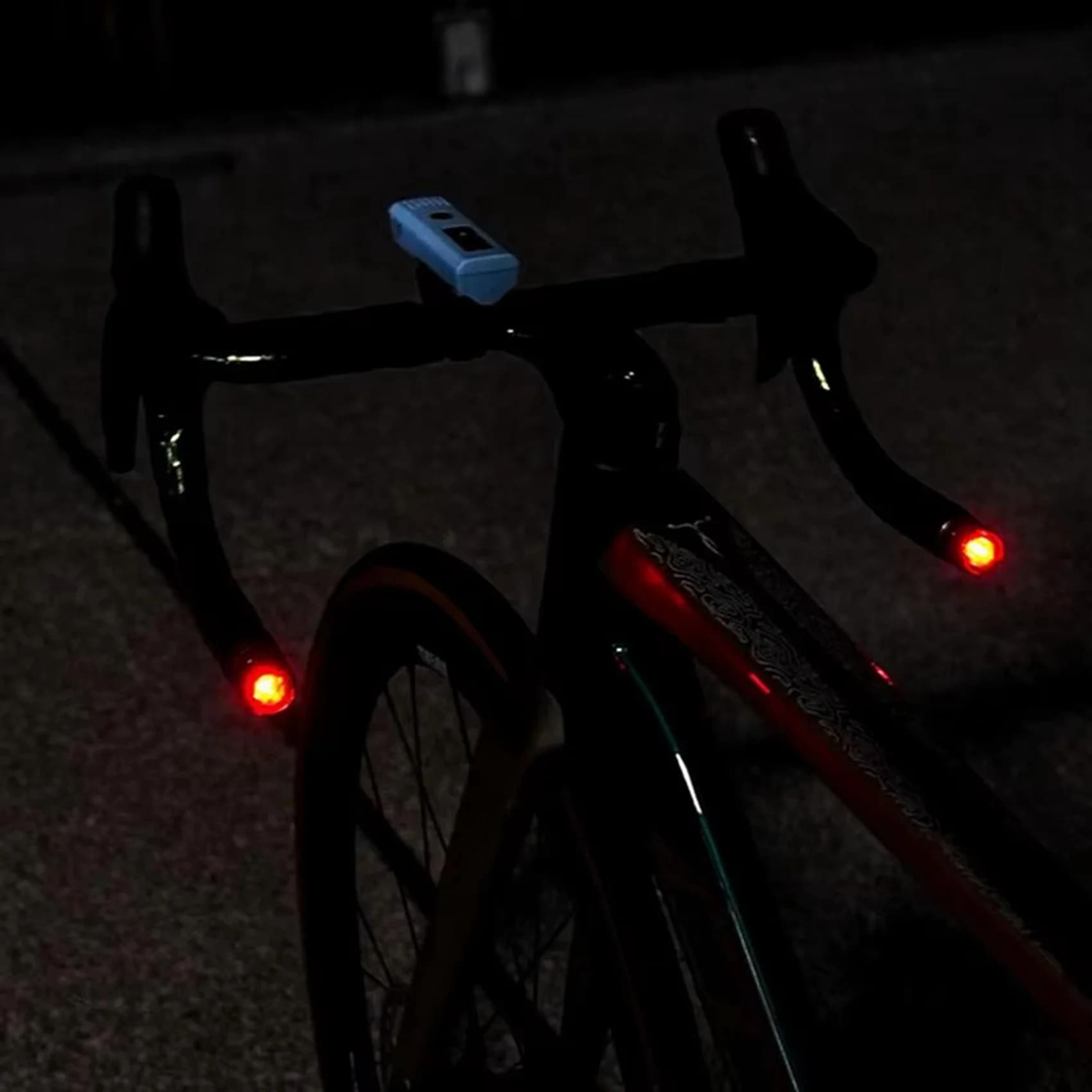 diGRANDE DISCONTO diSet of 4 Bicycle Signal Lights, Handlebar Safety Light, Warning Light, Cycling Equipment, Night Bike LED Light
