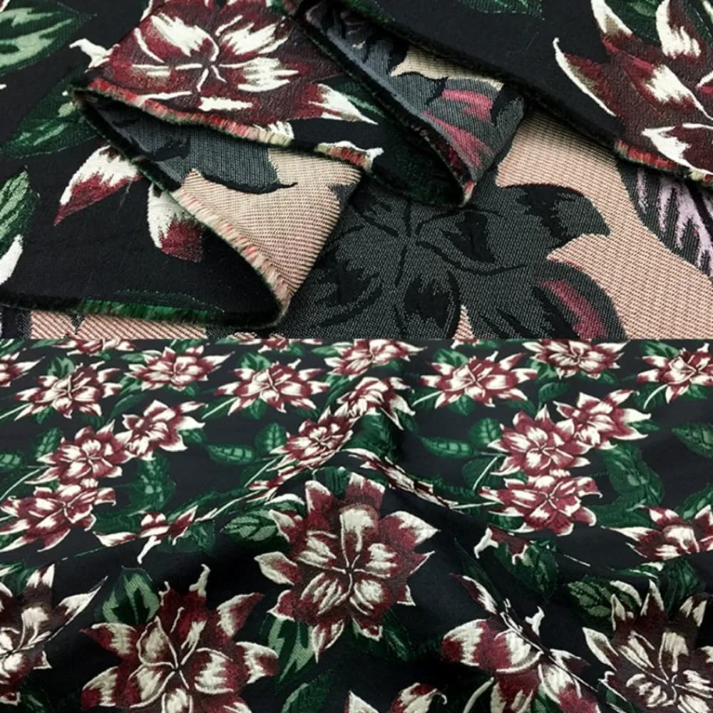 Yarn-dyed Jacquard Fabric Show Field High-definition Puffy Skirt Windbreaker Brocade Embossed Clothing Cloth Diy Sewing Material