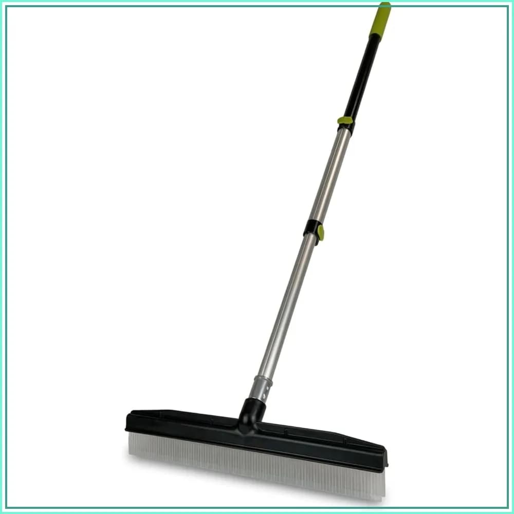 Carpet Rake & Groomer, 54" Telescoping Handle, for Pet Hair & High Pile Rugs
