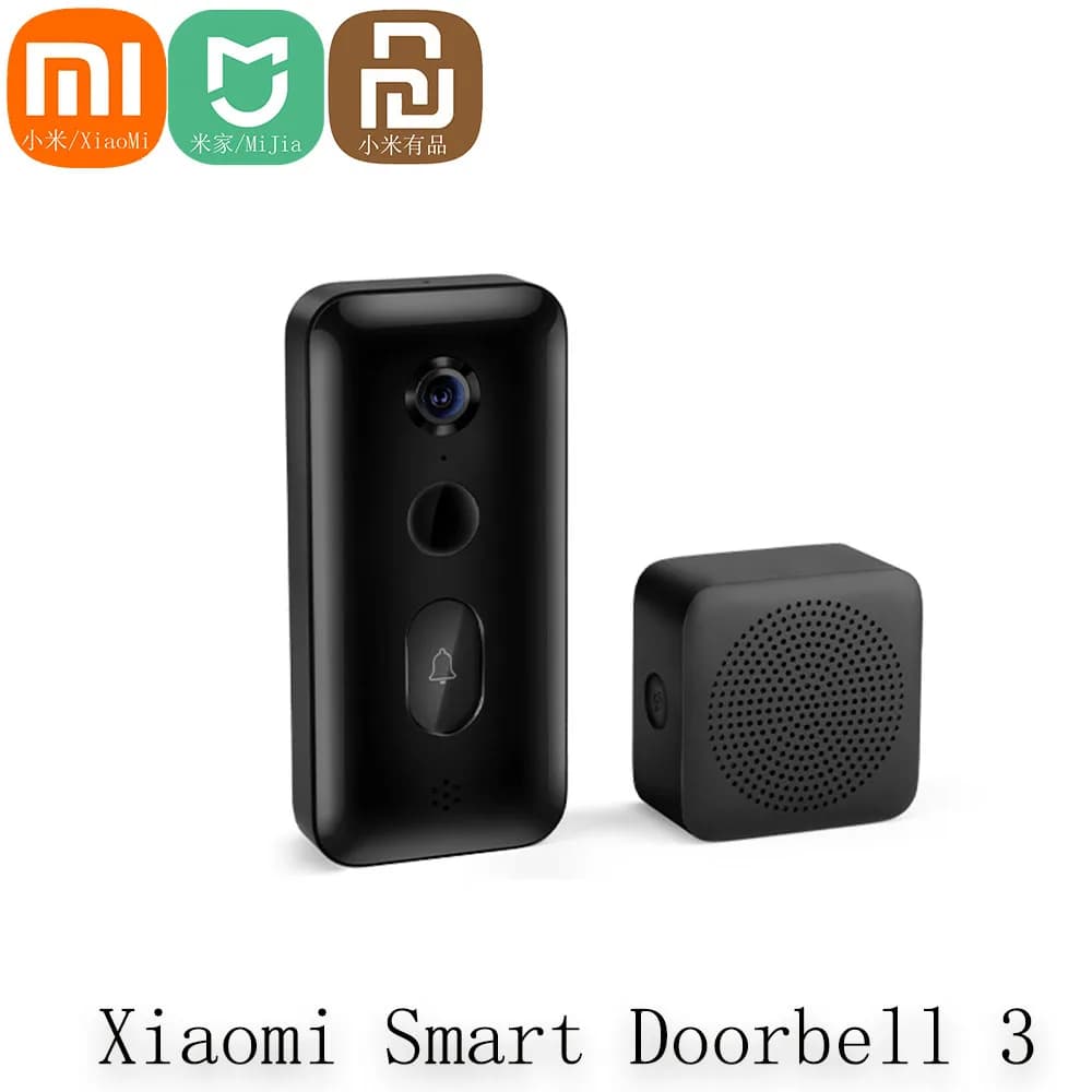 Xiaomi Smart Camera Campanello 3 2K Ultra HD Visione notturna Video Campanello Batteria lunga AI Riconoscimento umano Norma Mijia APP