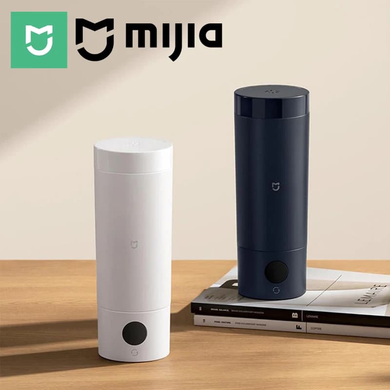 Tazza Riscaldante Elettrica Portatile MIJIA 2, Nuova Versione Aggiornata, Schermo LED, Bollitore Elettrico, Versione Cinese con Adattatore