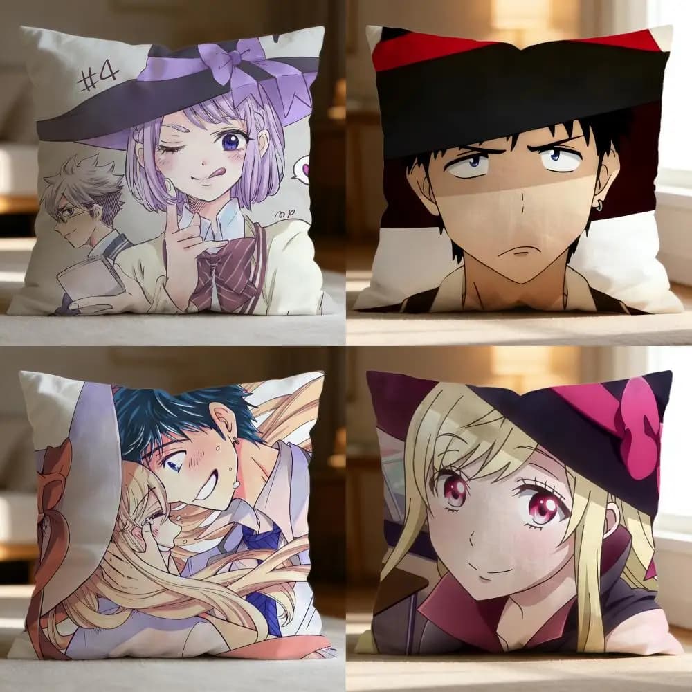Yamada-kun and the Seven Witches Fodera per cuscino morbida e lavabile, multiuso per divano, letto, viaggio, ufficio