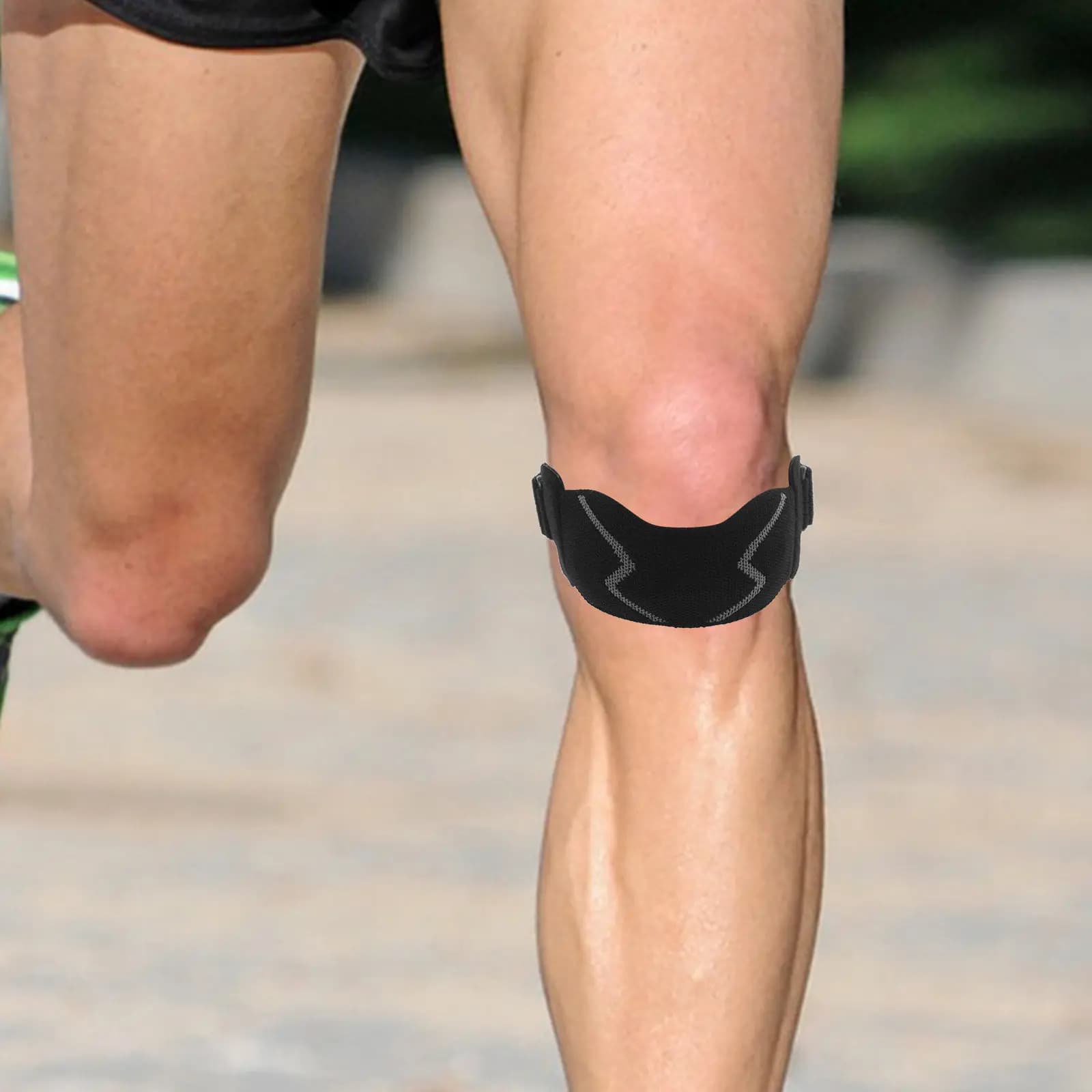 2 Pezzi Fascia per Tendine Rotulee Regolabile, Cinghie per Ginocchio, Fasce per Basket e Sport, Corsa