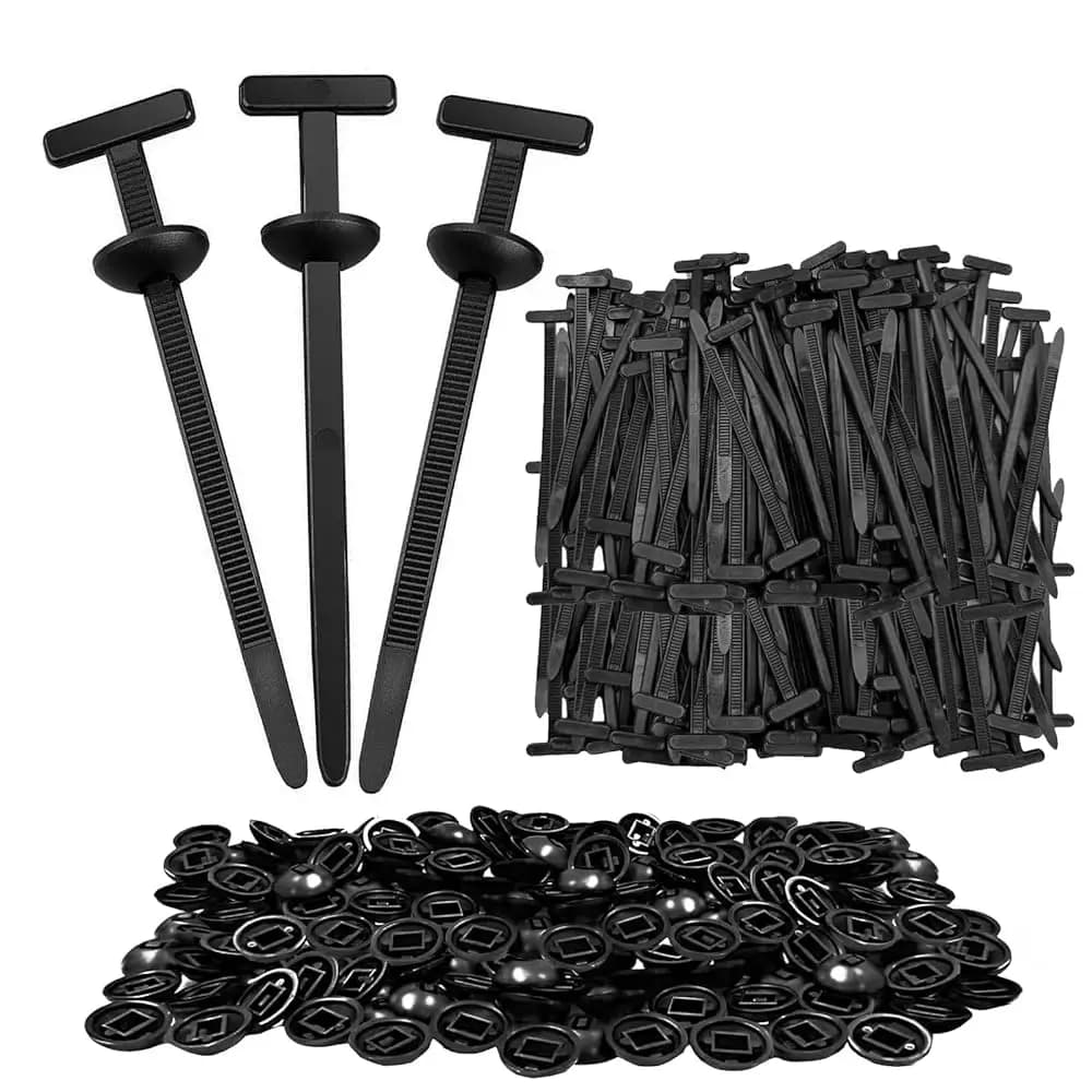 120 Pezzi Fascette Universali in Nylon con Fibbia, Clip per Paraurti, Fermacavi in Plastica, Strumenti di Fissaggio per Auto