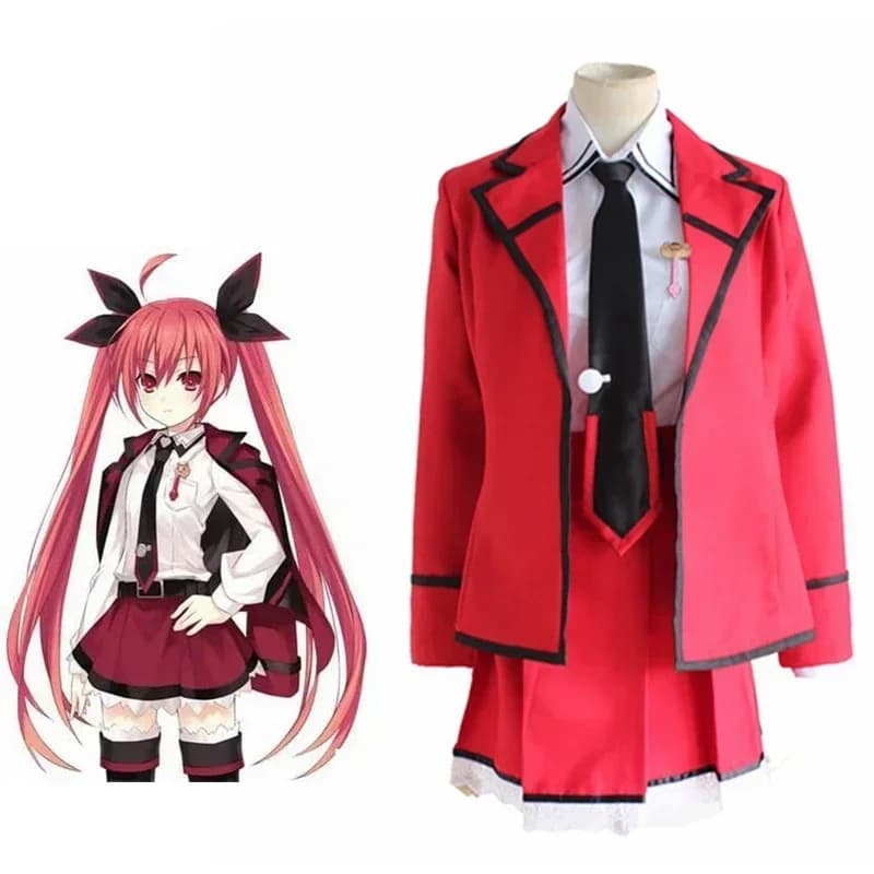 2025 Unisex Anime JK Cos DATE A LIVE Kotori Itsuka Costumi Cosplay Studente Uniforme Set di abiti Vestito di Carnevale di Natale di Halloween