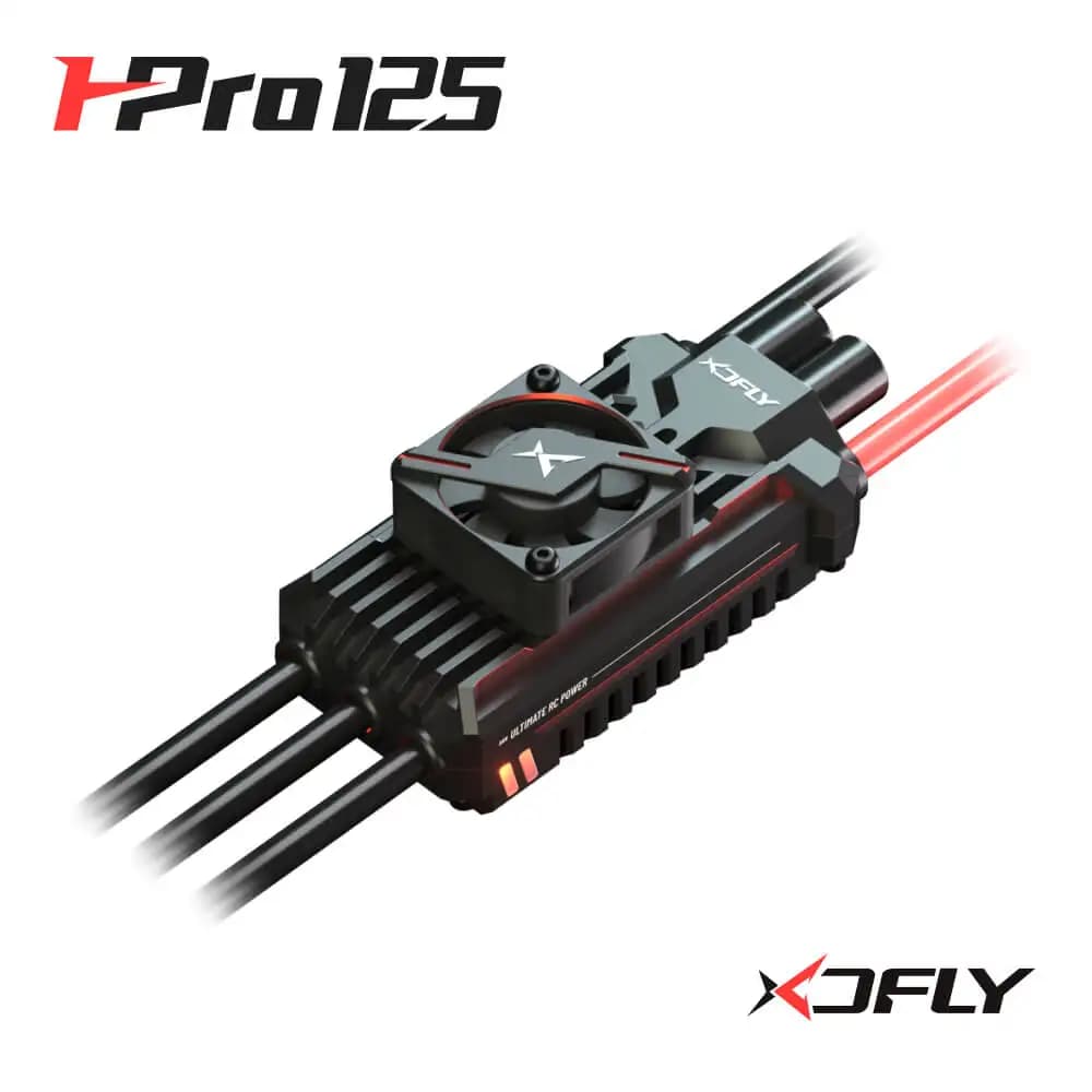 XDFly HPRO 125A ESC 3-8S SBEC integrato 6-12V regolatore di velocità per elicottero RC 500-550 classe aereo aereo ad ala fissa