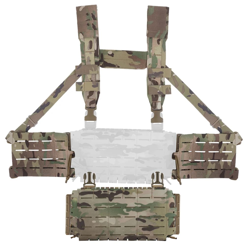 Tattico ARC Chest Rig V3 Tracolla 5.56 Triple Mag Pouch con scivolo a sgancio rapido bilaterale Piattaforme Molle Gilet da caccia