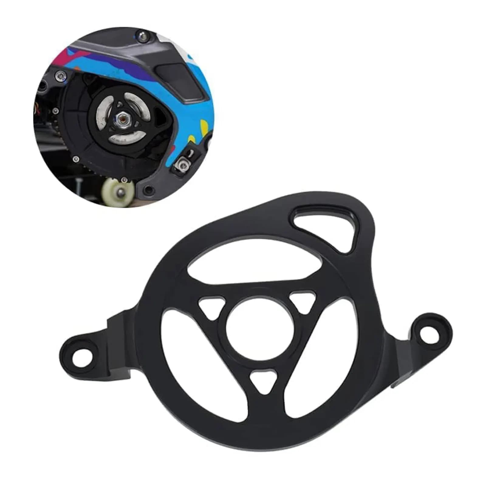 Protective Cover for Motor Surron, Motorcycle Pulley Protection from Cross Sur Ron Light Bee X and S/X160/X260/L1E - Black