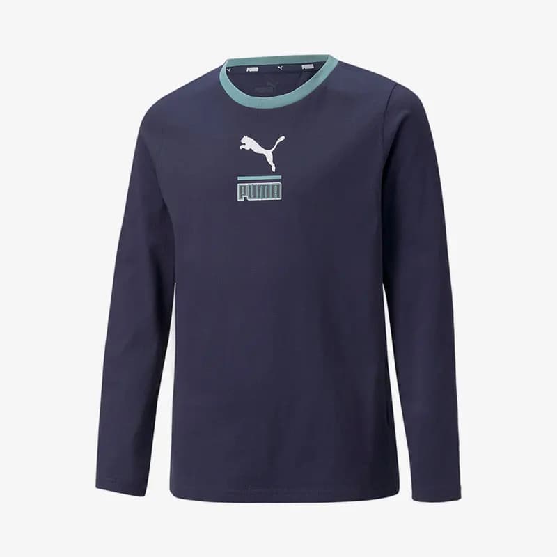 Felpa con cappuccio sportiva Puma Genuine New Kids Fashion Print girocollo 848076-06