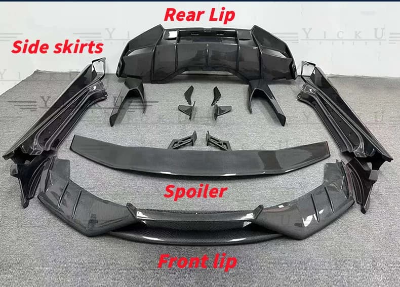 Hot Sales Carbon Fiber Body Kit forLamborghini Huracan LP580 LP610 MSY Style Front Lip Rear Diffuser Side Skirts Spoiler